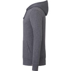 Argus Eco Fleece Pullover Hoodie for Men Embroidery - Heather Dark Charcoal - Left Side