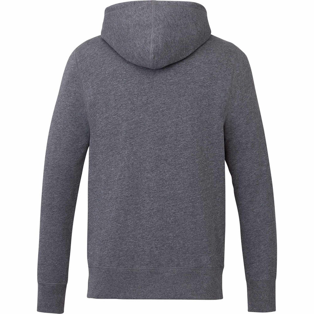 Argus Eco Fleece Pullover Hoodie for Men Transfer - Heather Dark Charcoal - Back