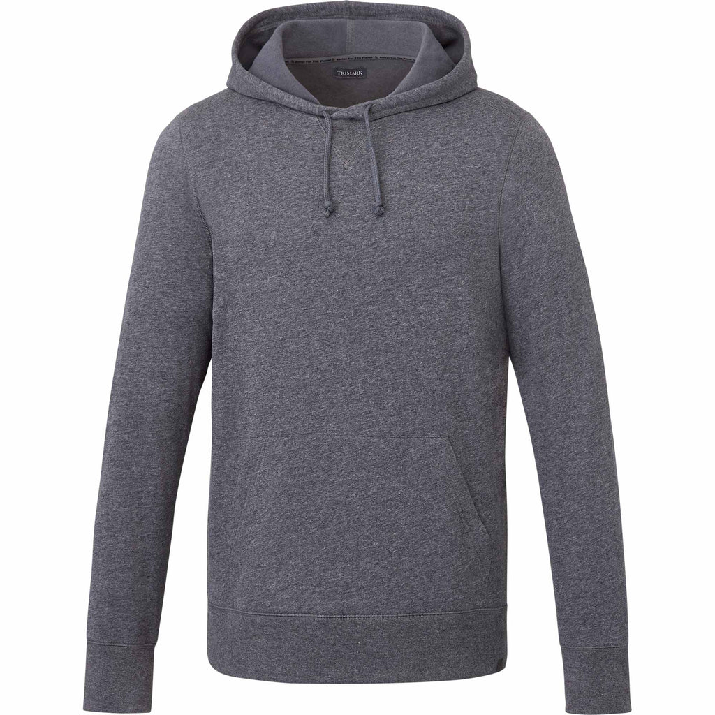 Argus Eco Fleece Pullover Hoodie for Men Transfer - Heather Dark Charcoal - Front