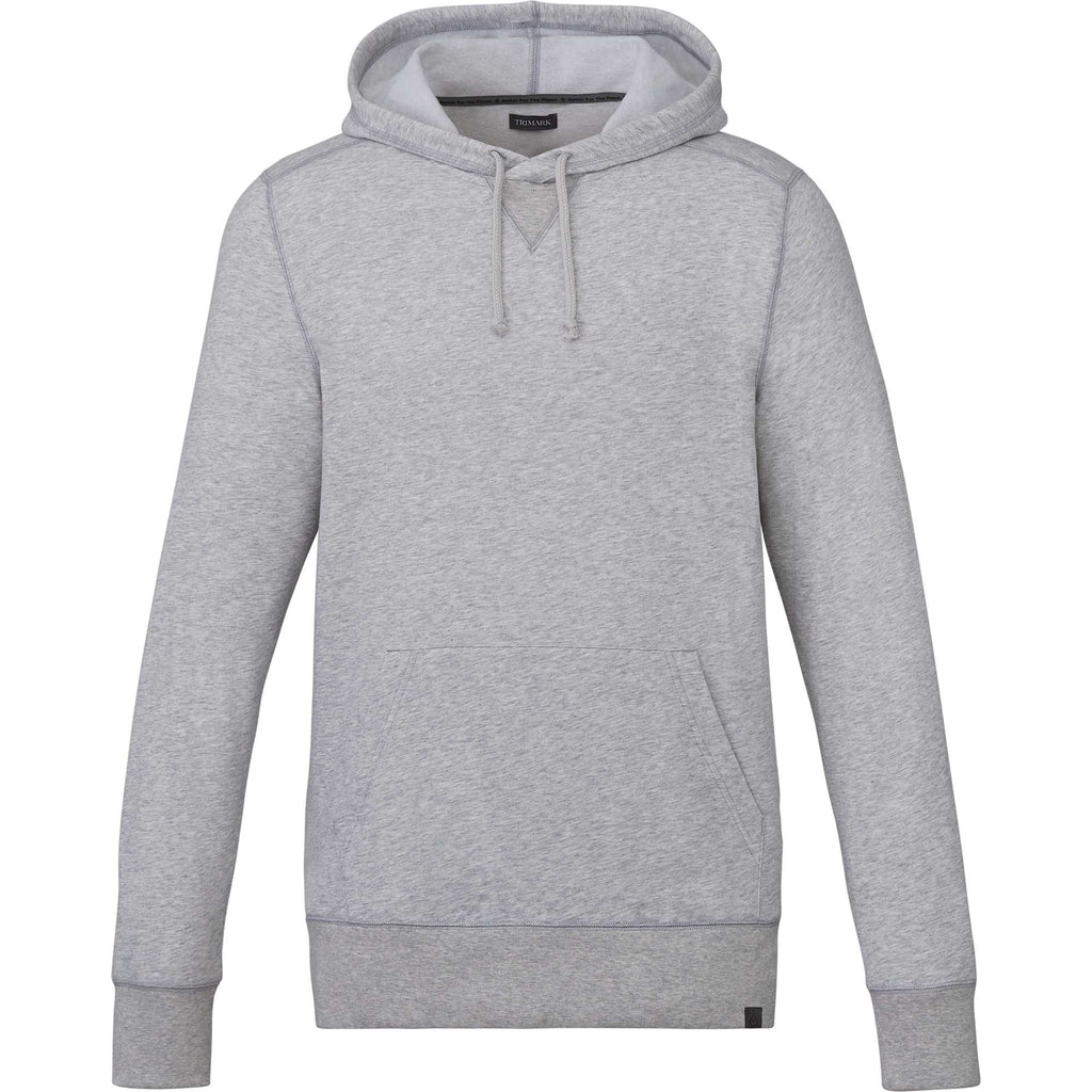 Argus Eco Fleece Pullover Hoodie for Men Transfer - Heather Grey - Front