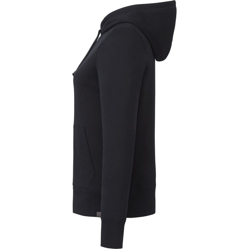 Argus Eco Fleece Pullover Hoodie for Women Embroidery - Black - Left Side