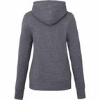 Argus Eco Fleece Pullover Hoodie for Women Embroidery - Heather Dark Charcoal - Back