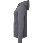 Argus Eco Fleece Pullover Hoodie for Women Embroidery - Heather Dark Charcoal - Left Side