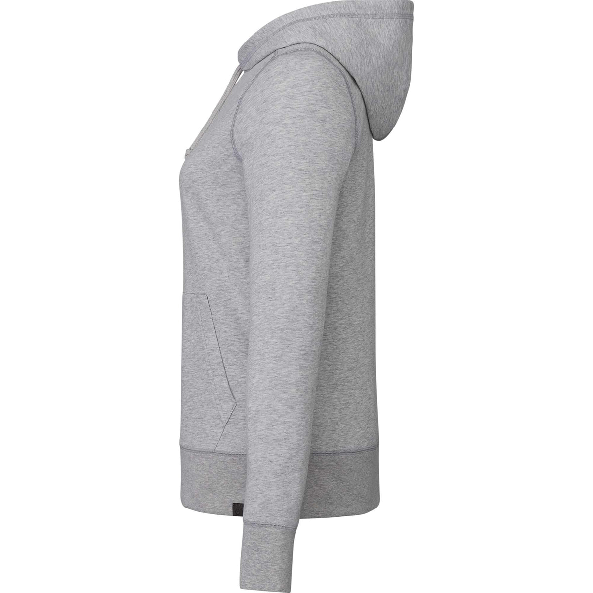 Argus Eco Fleece Pullover Hoodie for Women Embroidery - Heather Grey - Left Side