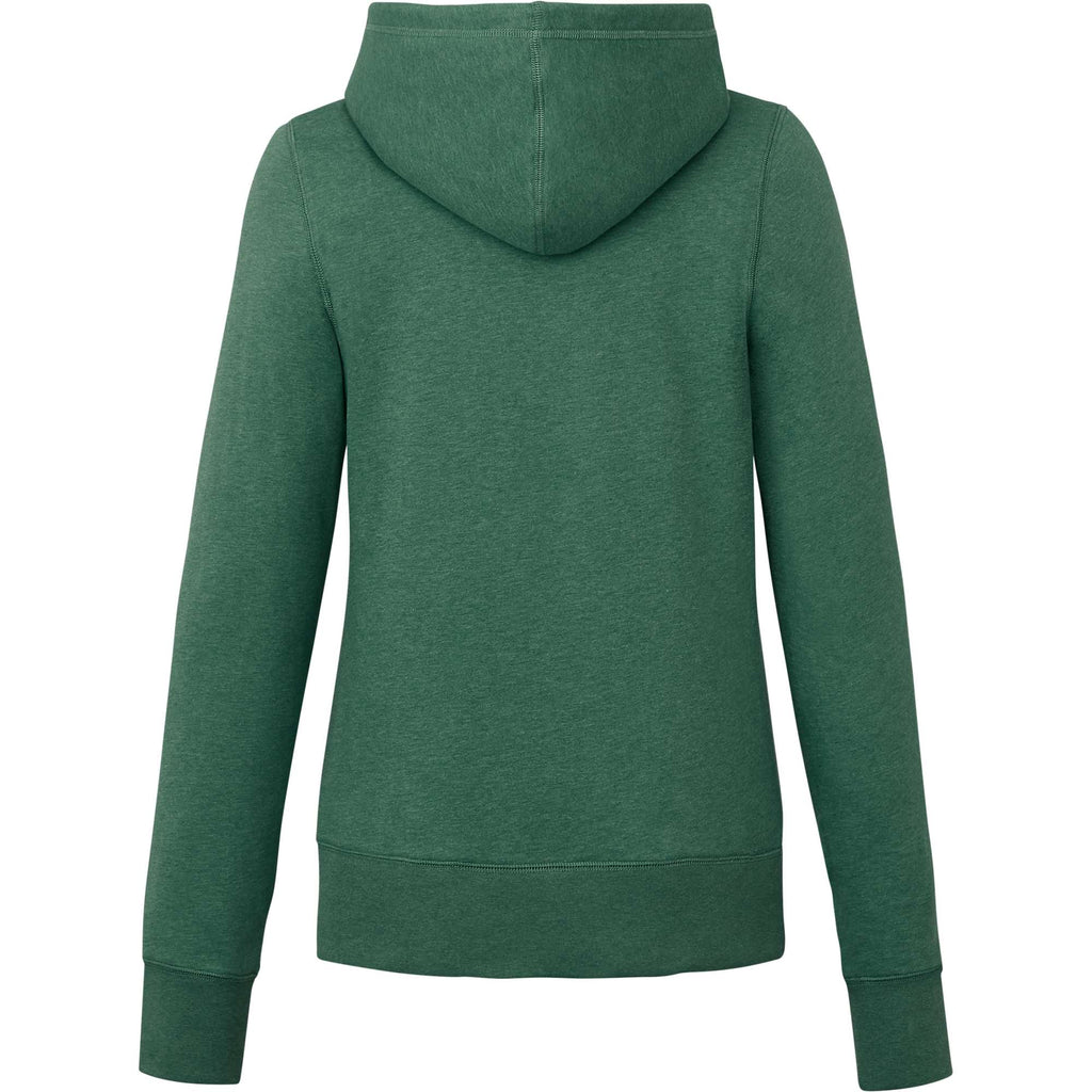 Argus Eco Fleece Pullover Hoodie for Women Embroidery - Juniper Heather - Back