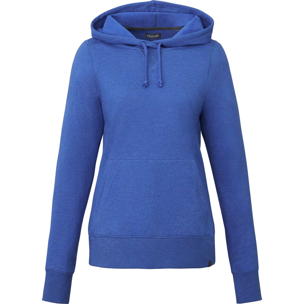 Argus Eco Fleece Pullover Hoodie for Women Embroidery - New Royal Heather - Front