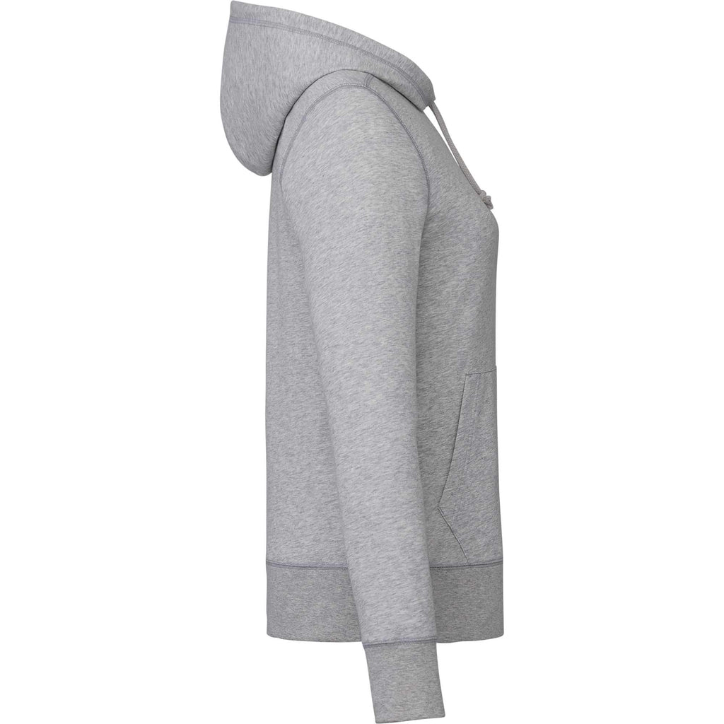 Argus Eco Fleece Pullover Hoodie for Women Transfer - Heather Grey - Right Side