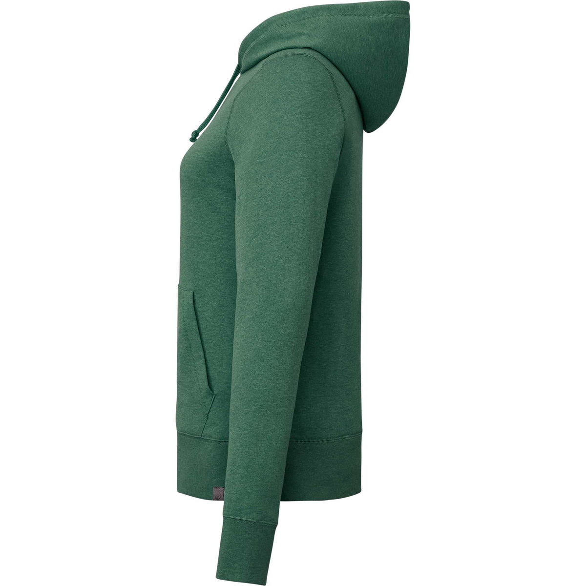 Argus Eco Fleece Pullover Hoodie for Women Transfer - Juniper Heather - Left Side