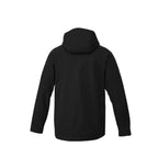 Arlington 3-in-1 Waterproof Jacket with Fleece Liner for Men Debossing - Black/Heather Dark Charcoal - Back Flat
