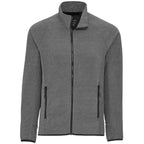 Arlington 3-in-1 Waterproof Jacket with Fleece Liner for Men Debossing - Team Red/Heather Dark Charcoal - Front Inside