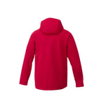 Arlington 3-in-1 Waterproof Jacket with Fleece Liner for Men Embroidery - Team Red/Heather Dark Charcoal - Back Flat