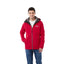 Arlington 3-in-1 Waterproof Jacket with Fleece Liner for Men Embroidery - Team Red/Heather Dark Charcoal - Front Inside