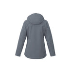 Arlington 3-in-1 Waterproof Jacket with Fleece Liner for Women Debossing - Quarry/Heather Dark Charcoal - Back Flat 2