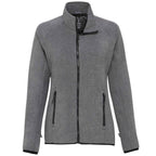 Arlington 3-in-1 Waterproof Jacket with Fleece Liner for Women Debossing - Quarry/Heather Dark Charcoal - Front Inside