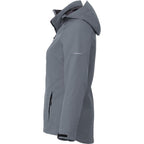 Arlington 3-in-1 Waterproof Jacket with Fleece Liner for Women Debossing - Quarry/Heather Dark Charcoal - Left Side