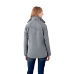 Arlington 3-in-1 Waterproof Jacket with Fleece Liner for Women Transfer - Quarry/Heather Dark Charcoal - Back Flat