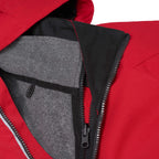 Arlington 3-in-1 Waterproof Jacket with Fleece Liner for Women Transfer - Team Red/Heather Dark Charcoal - Detail