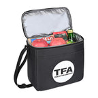 Arlo Box Cooler in Recycled PET, 9 Cans Embroidery - Black - View 2