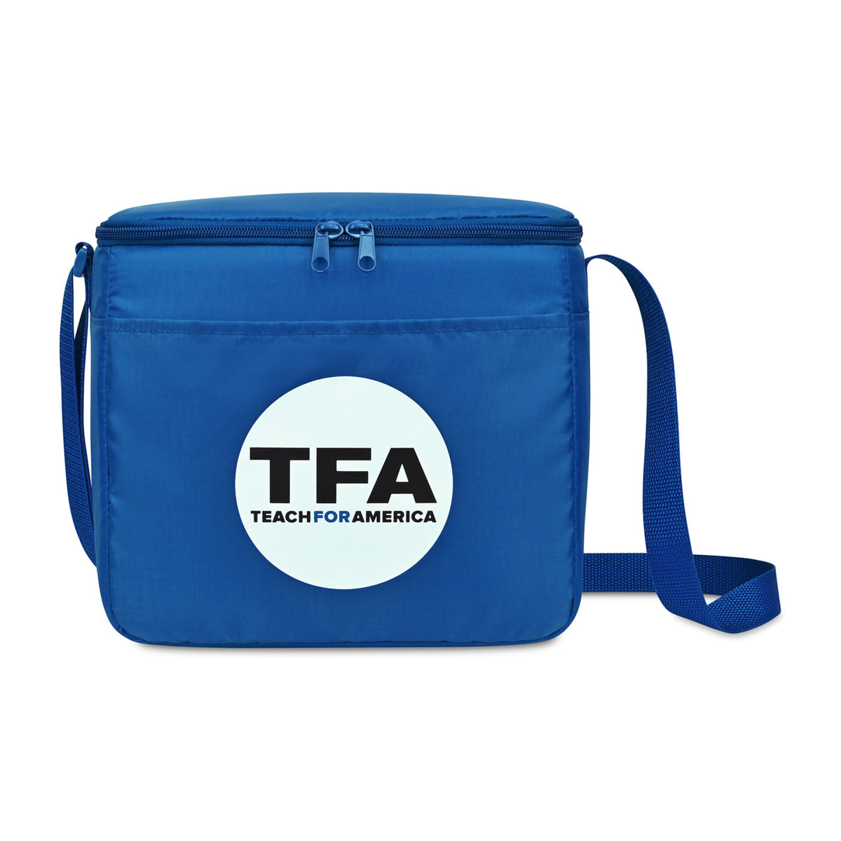 Arlo Box Cooler in Recycled PET, 9 Cans Embroidery - Royal Blue - View 1