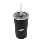Arlo Classics Stainless Steel Straw Tumbler, 20 oz - Black - View 2