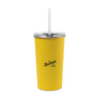 Arlo Classics Stainless Steel Straw Tumbler, 20 oz - Yellow - View 1