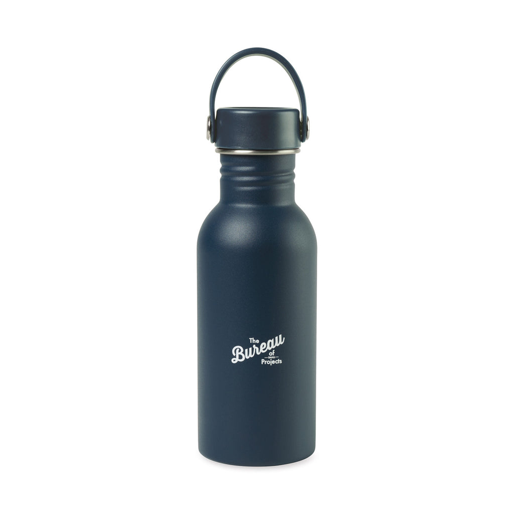 Arlo Classics Stainless Steel Water Bottle, 17 oz Full Color - Matte Navy - View 1