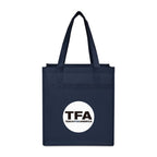 Arlo Deluxe Shopping Bag in Recycled Non-Woven - Navy - View 1