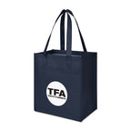 Arlo Deluxe Shopping Bag in Recycled Non-Woven - Navy - View 2