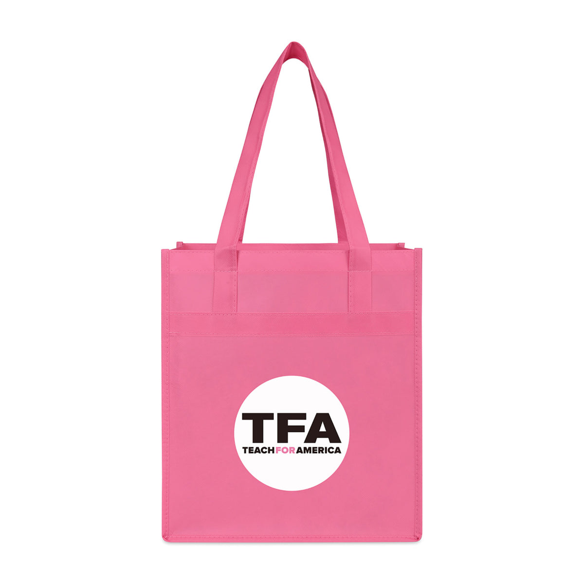 Arlo Deluxe Shopping Bag in Recycled Non-Woven - Pink - View 1
