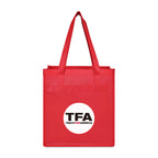 Arlo Deluxe Shopping Bag in Recycled Non-Woven - Red - View 1
