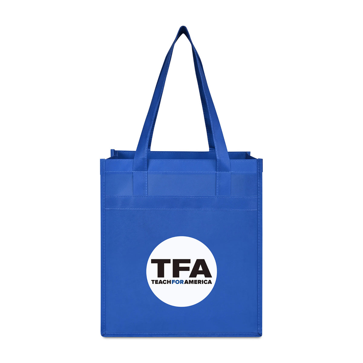 Arlo Deluxe Shopping Bag in Recycled Non-Woven - Royal Blue - View 1
