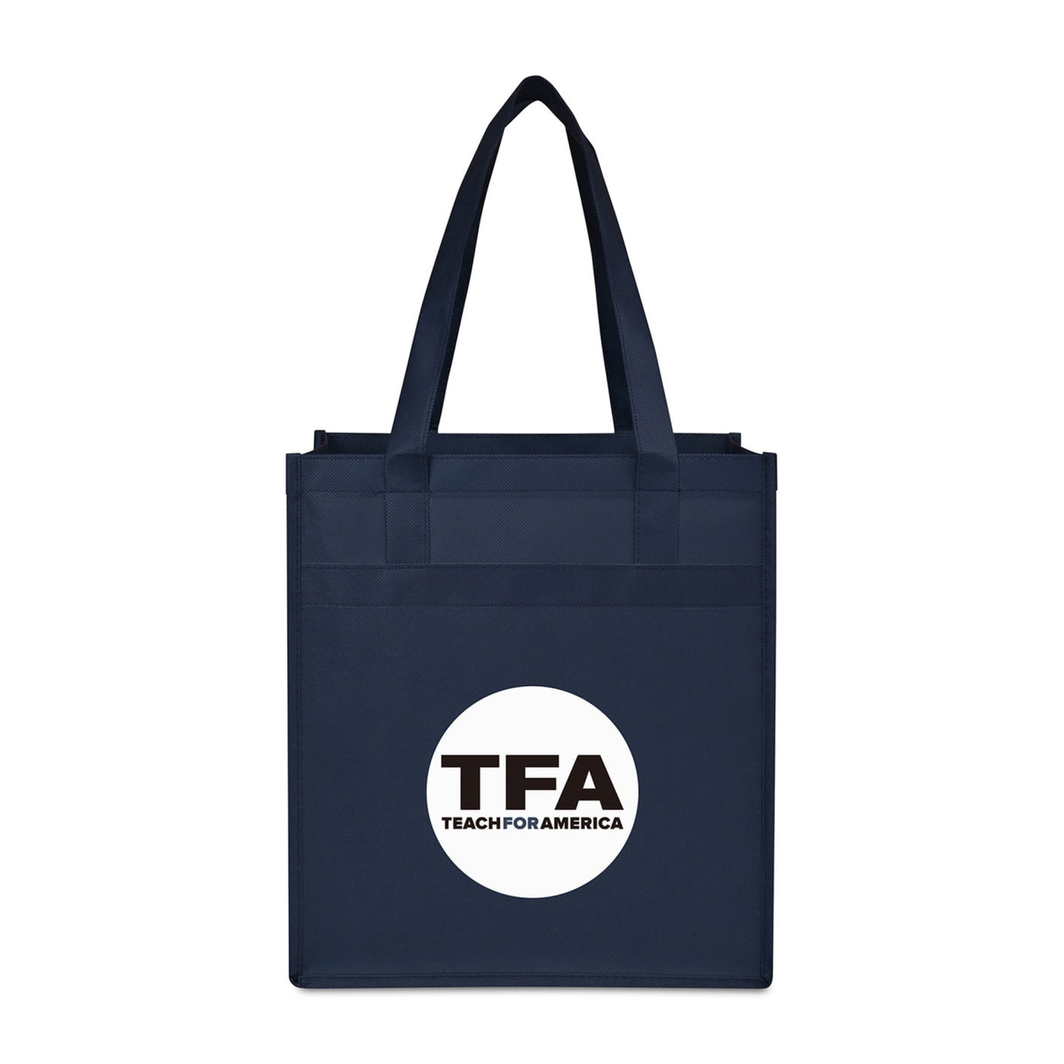 Arlo Deluxe Shopping Bag in Recycled Non-Woven Transfer - Navy - View 1
