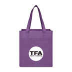 Arlo Deluxe Shopping Bag in Recycled Non-Woven Transfer - Purple - View 1