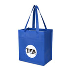 Arlo Deluxe Shopping Bag in Recycled Non-Woven Transfer - Royal Blue - View 2