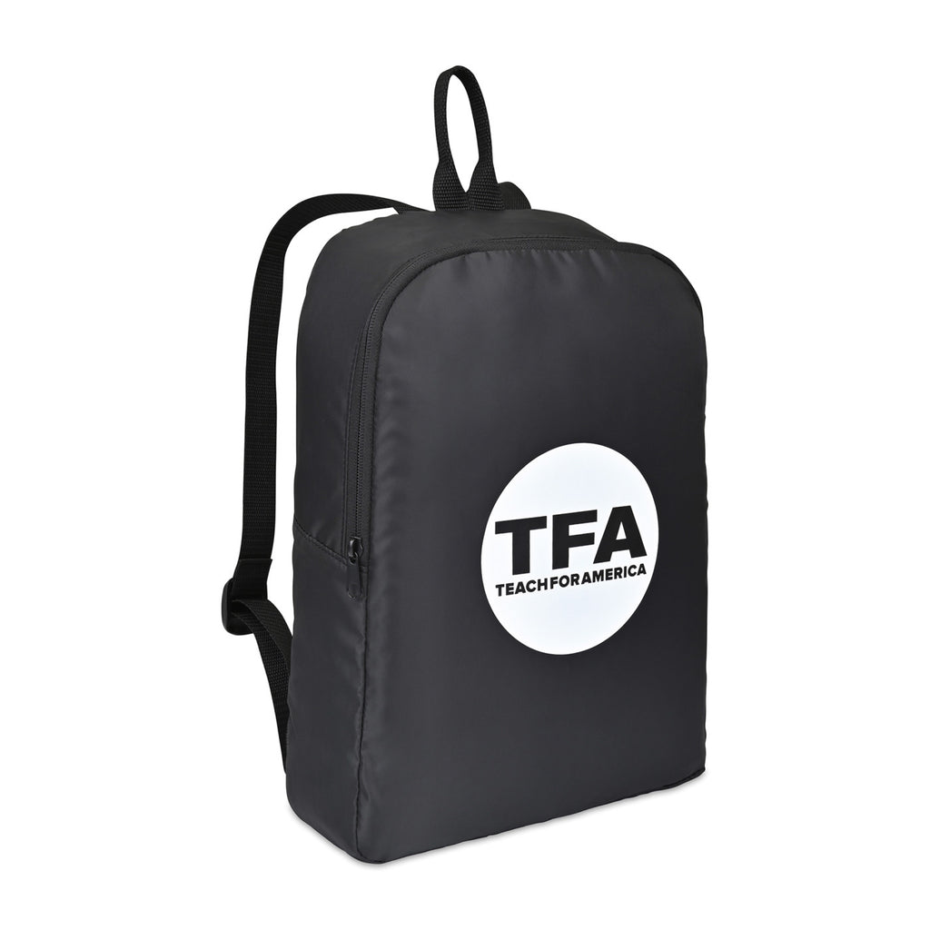 Arlo Recycled Backpack with Key Leash - Black - View 2