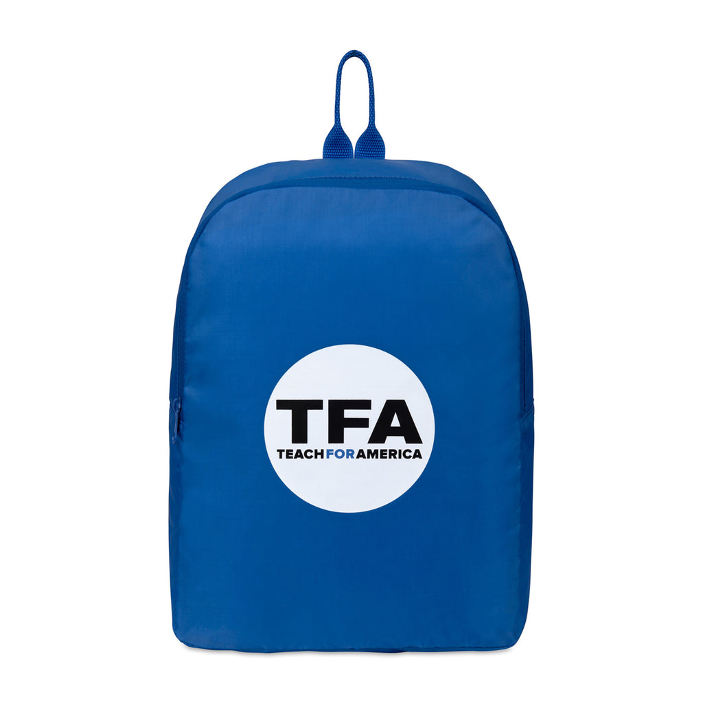 Arlo Recycled Backpack with Key Leash Embroidery - Royal Blue - View 1