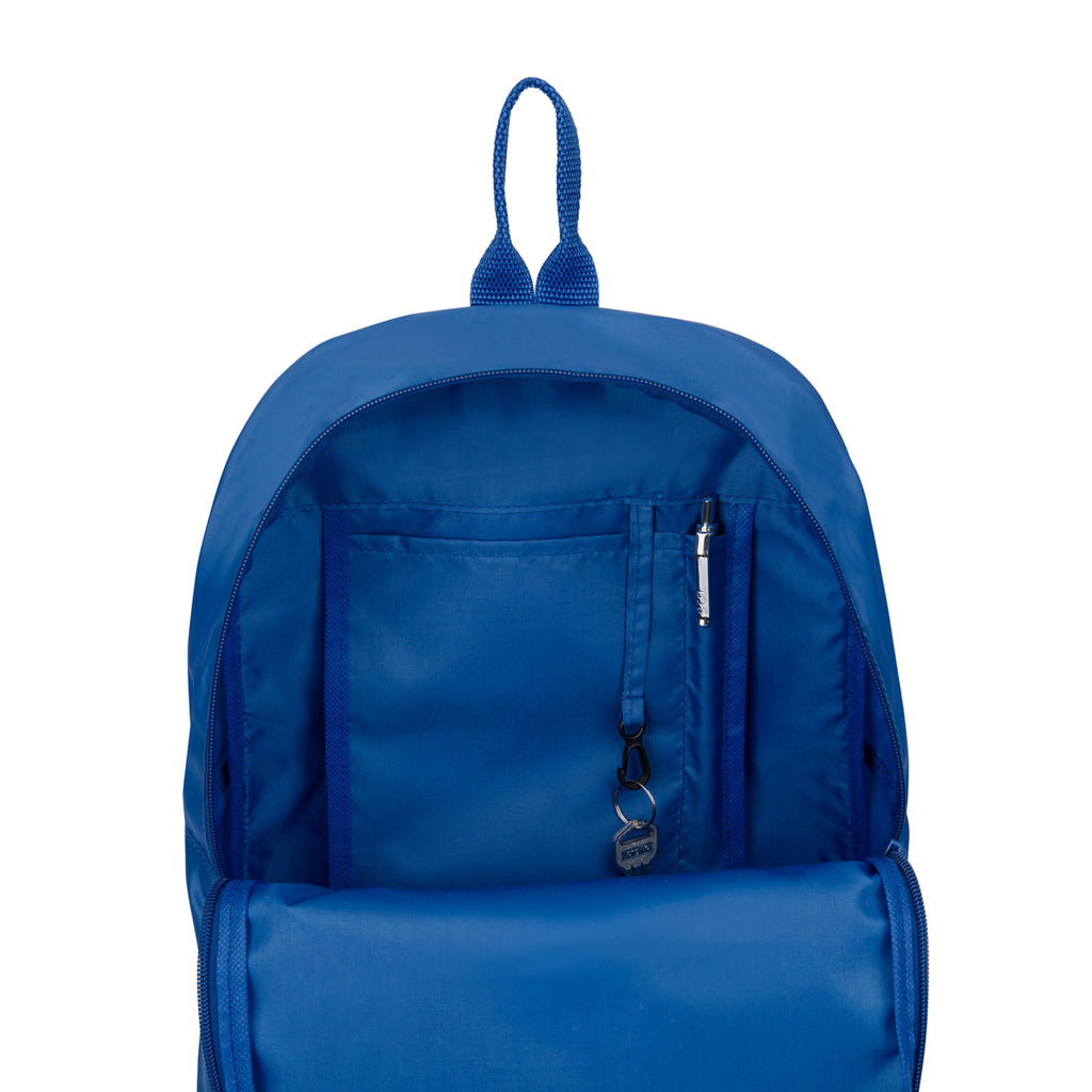 Arlo Recycled Backpack with Key Leash - Royal Blue - View 3