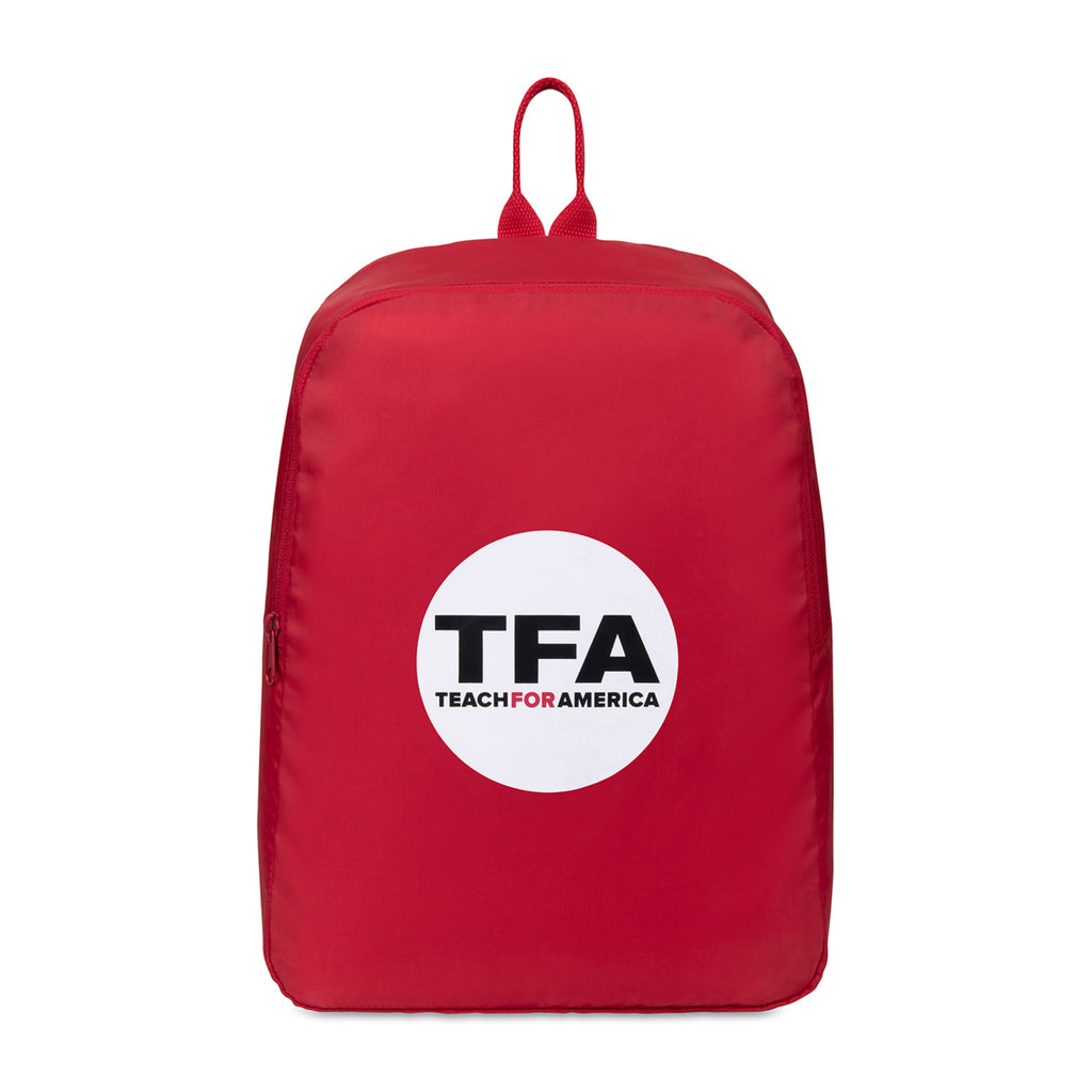 Arlo Recycled Backpack with Key Leash Transfer - Red - View 1