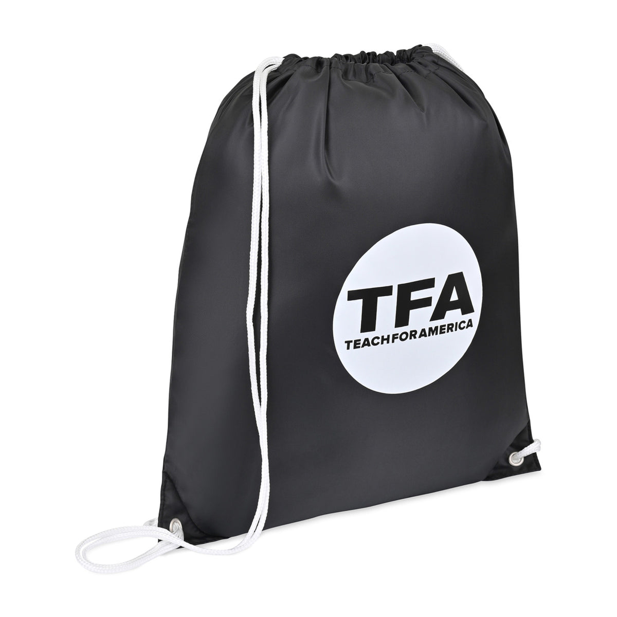 Arlo Recycled Drawstring Backpack - Black - View 2