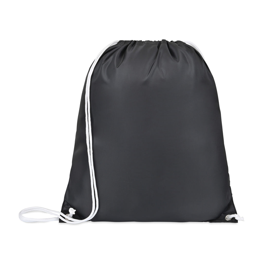 Arlo Recycled Drawstring Backpack - Black - View 3