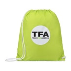 Arlo Recycled Drawstring Backpack Embroidery - Lime Green - View 1