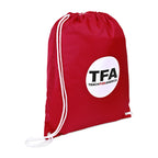 Arlo Recycled Drawstring Backpack - Red - View 4