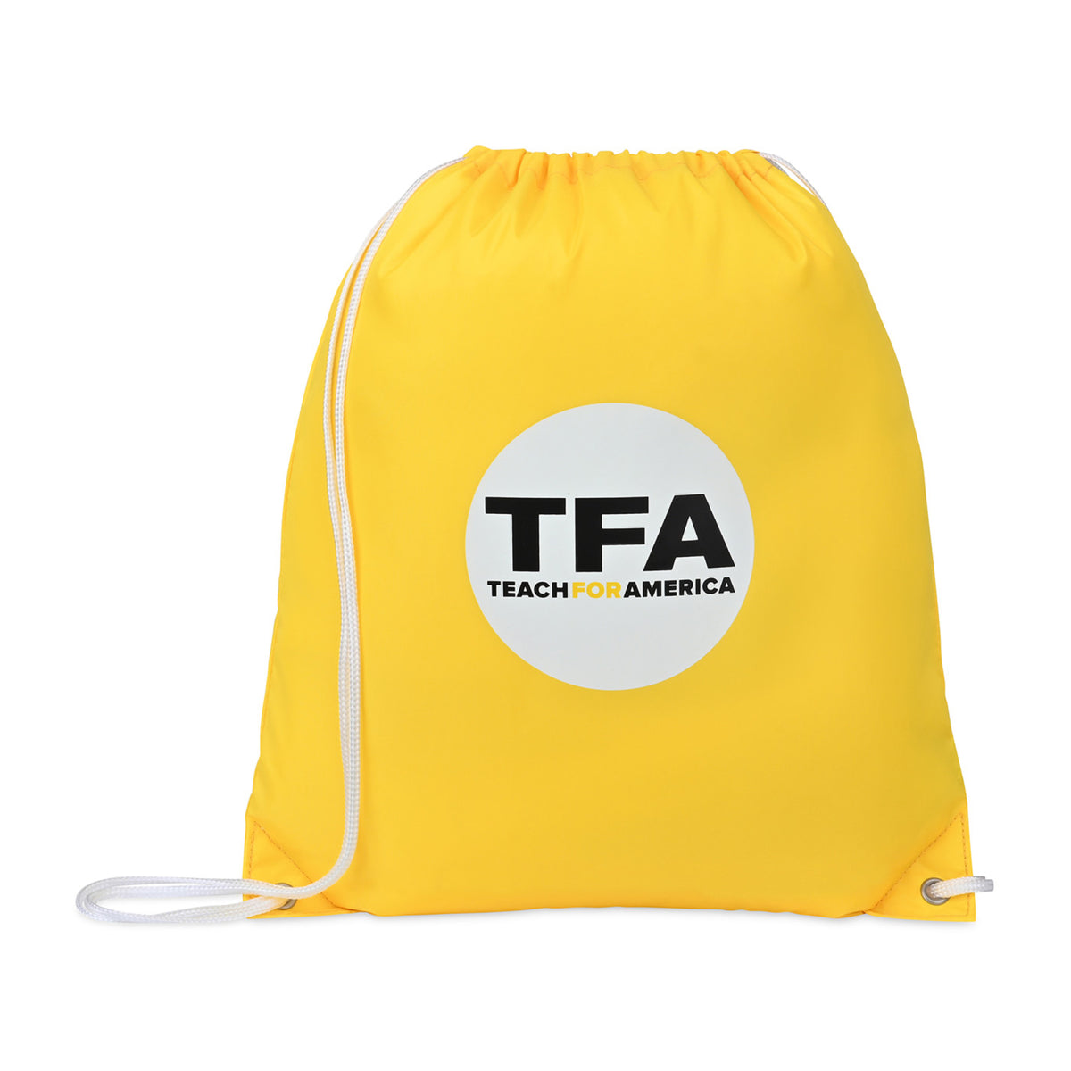 Arlo Recycled Drawstring Backpack - Yellow - View 1
