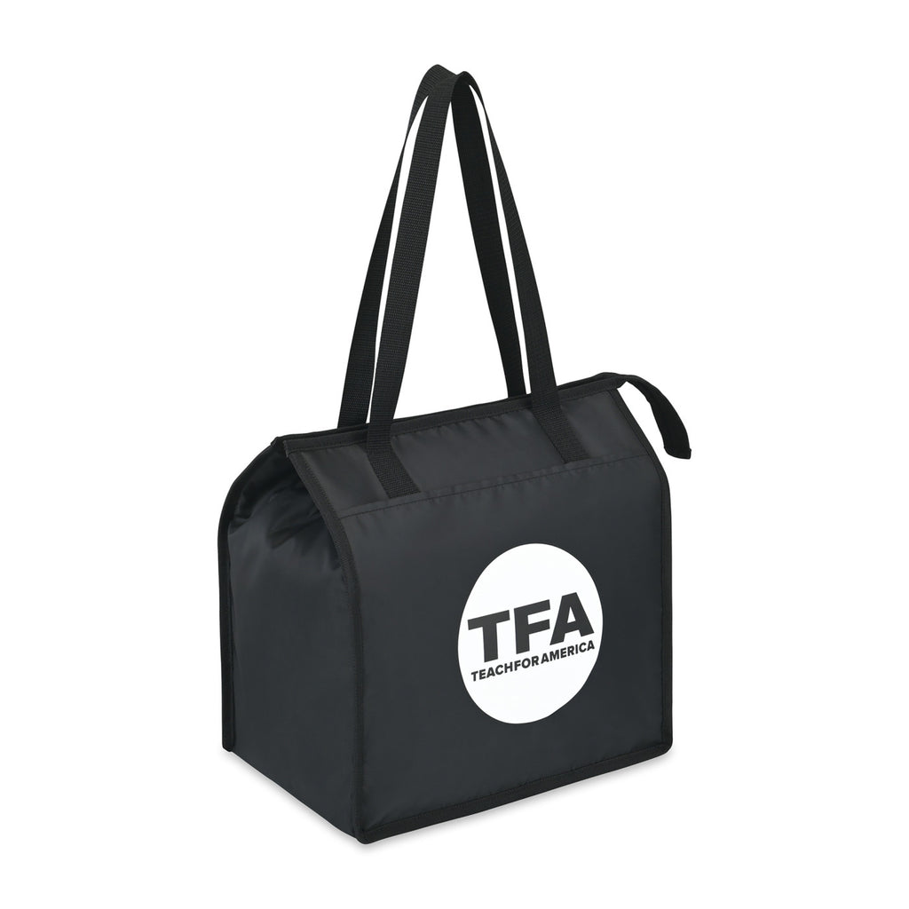 Arlo Recycled Insulated Grocery Tote - Black - View 2