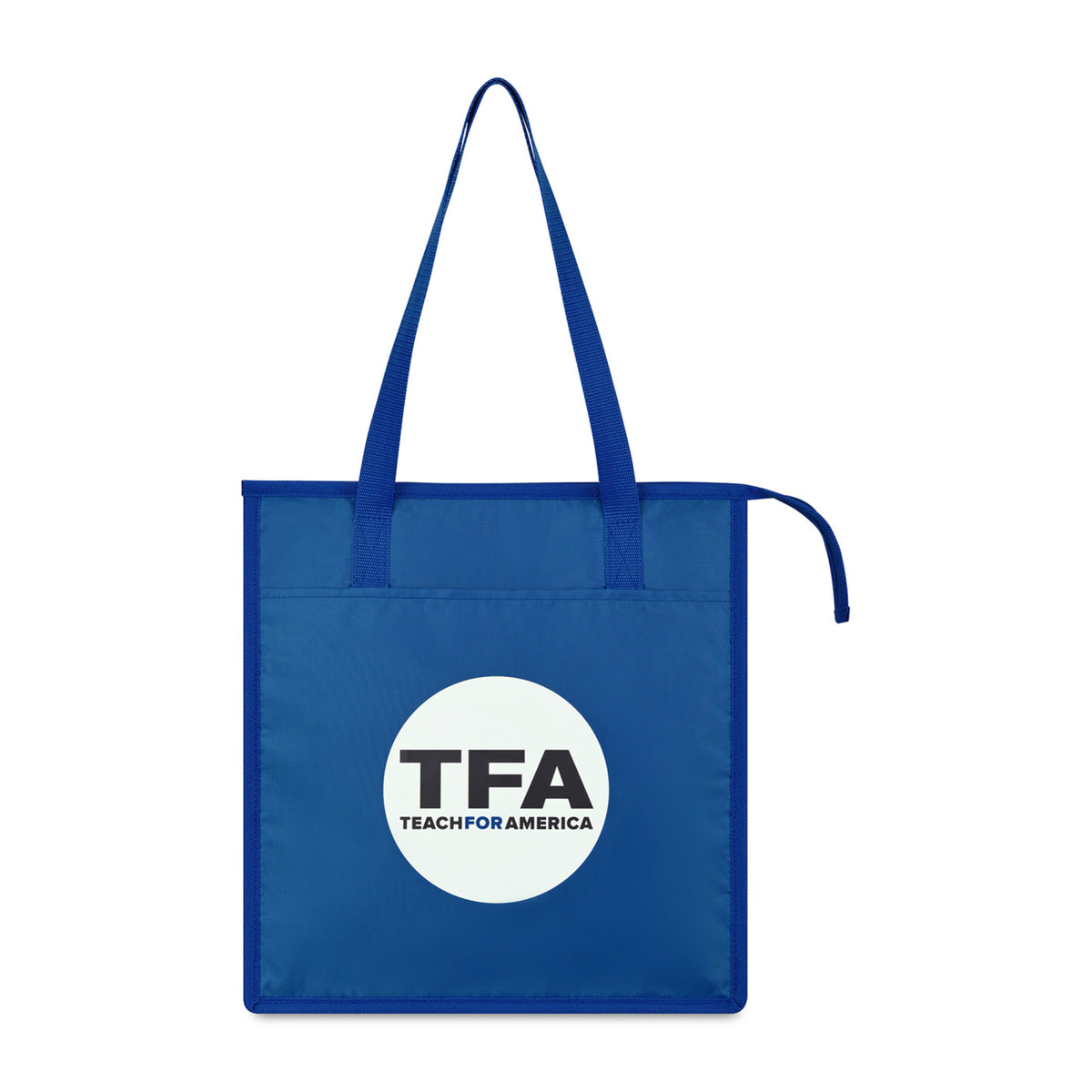 Arlo Recycled Insulated Grocery Tote Transfer - Royal Blue - View 1
