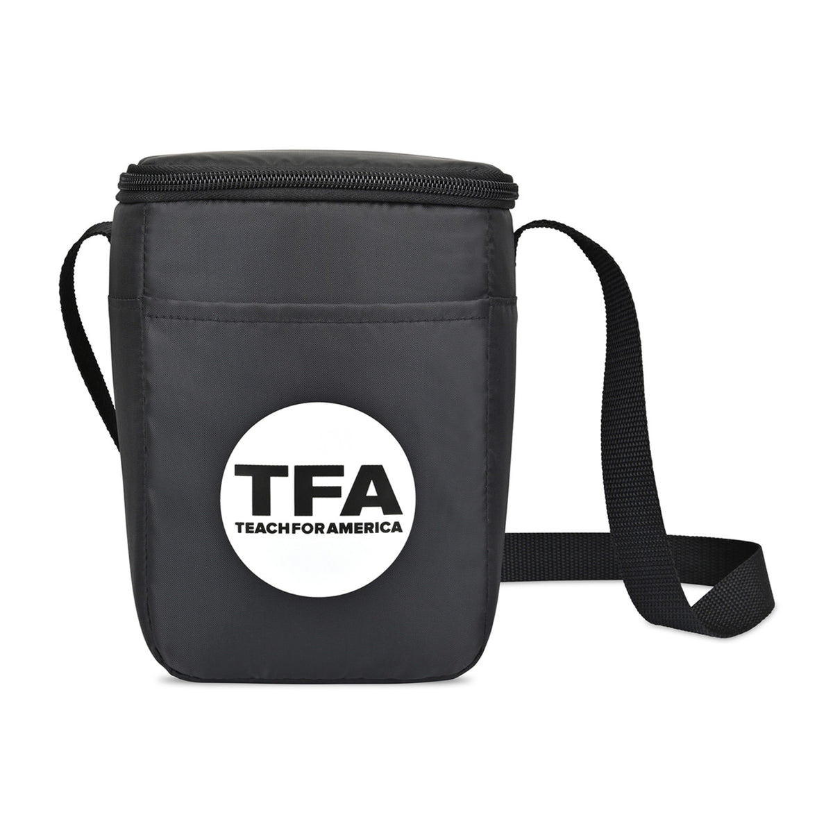 Arlo Recycled Lunch Cooler for 6 Cans Transfer - Black - View 1