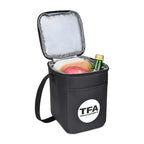 Arlo Recycled Lunch Cooler for 6 Cans Transfer - Black - View 3