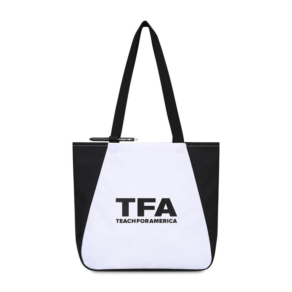 Arlo Recycled Tote Bag with Pen Loop - Black - View 1