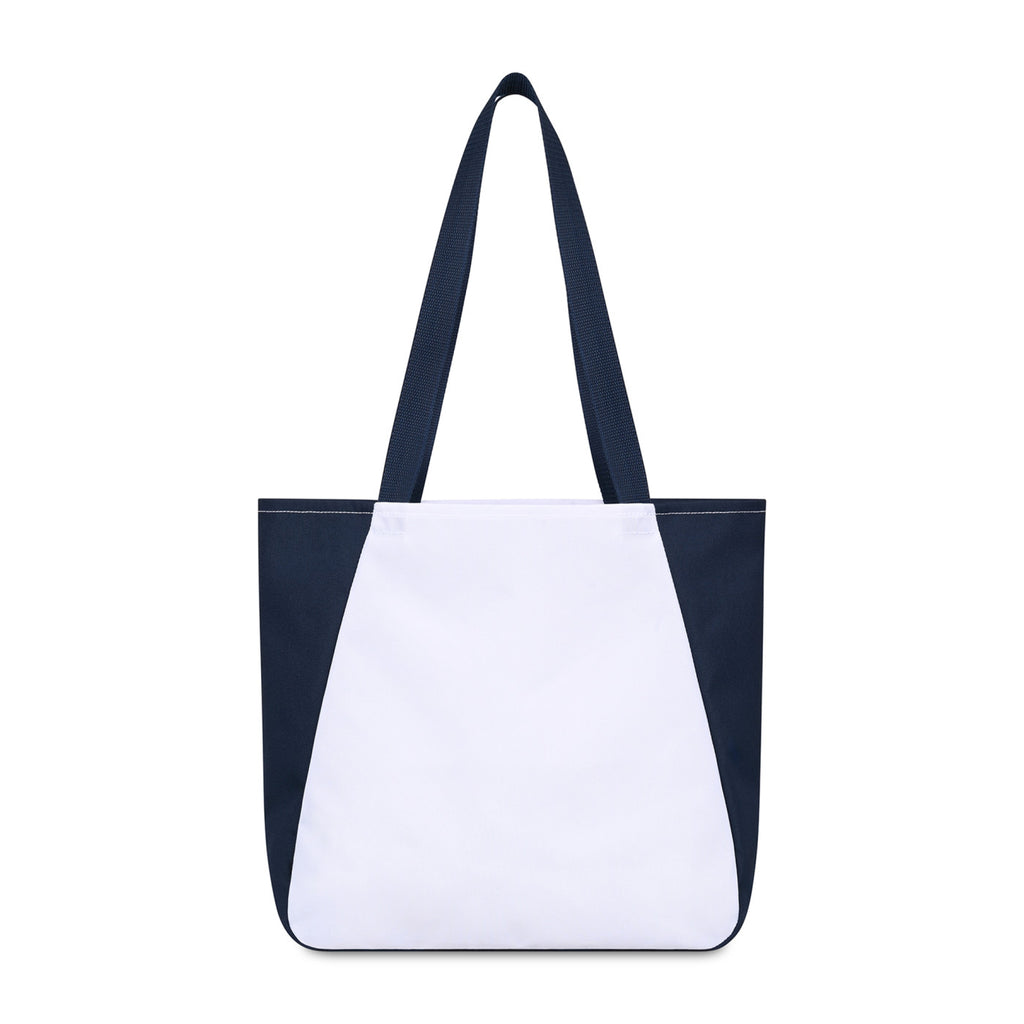 Arlo Recycled Tote Bag with Pen Loop Embroidery - Navy - View 3