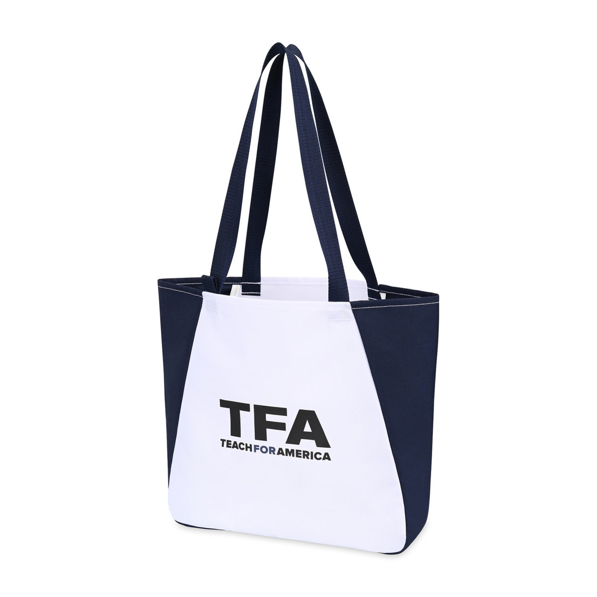 Arlo Recycled Tote Bag with Pen Loop Embroidery - Navy - View 4